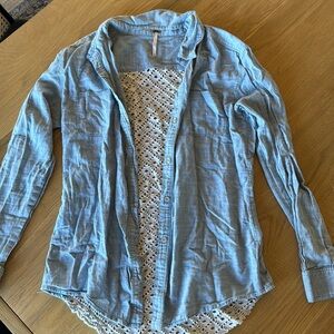 Free People Button up Long sleeve